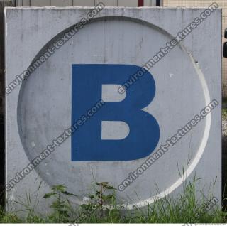 concrete sign letter 0003